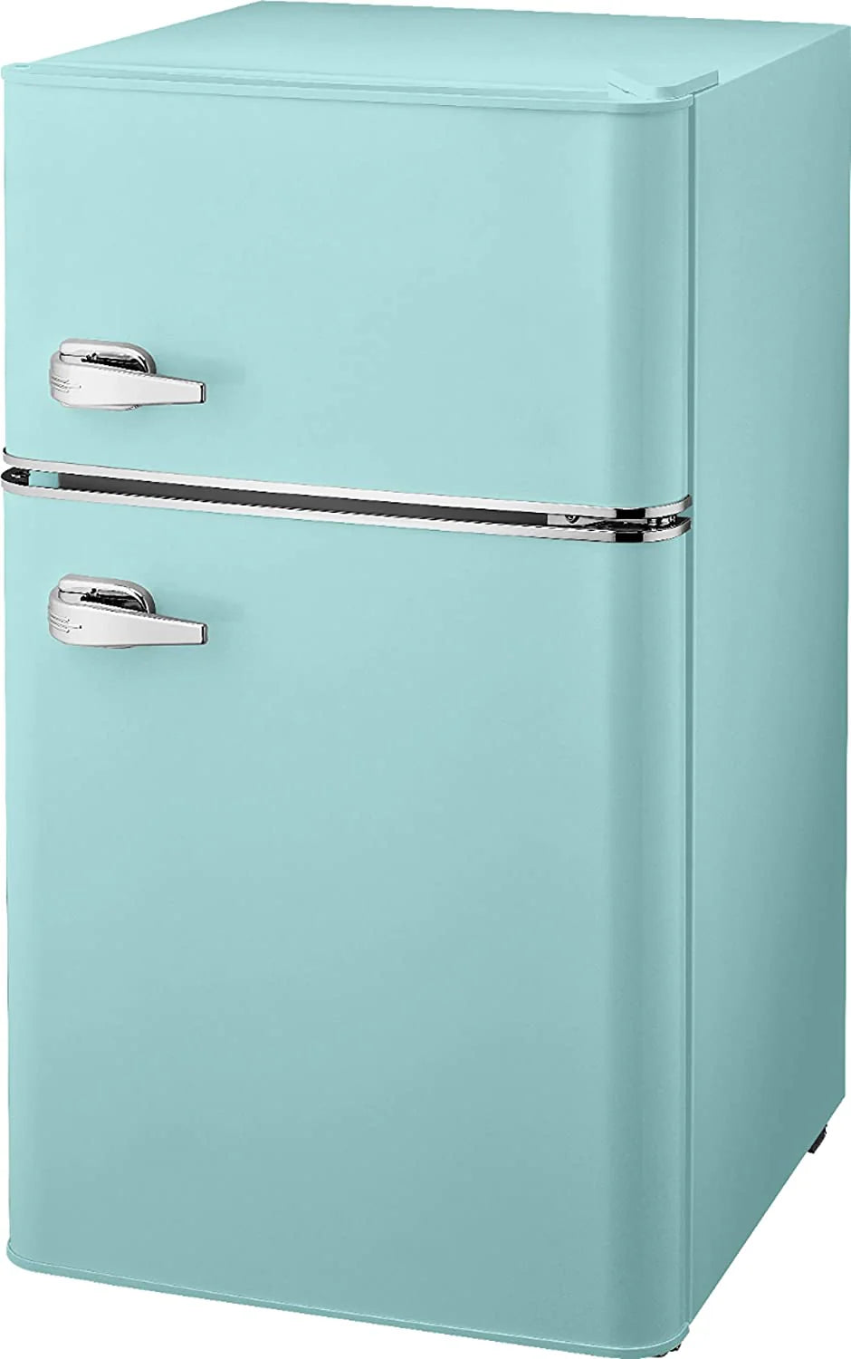 3.1 Cu. ft. Retro Mini Fridge with Top Freezer �� Cool Mint